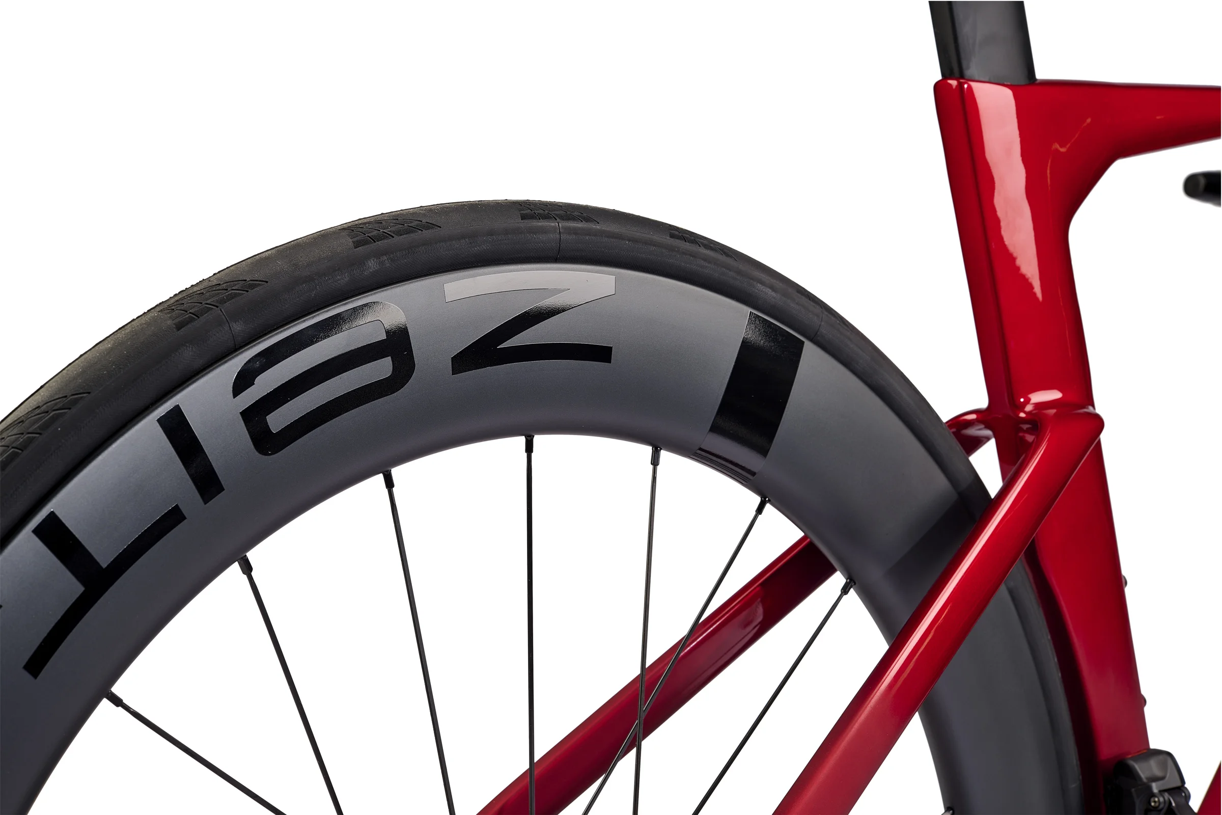 Aero-Laufrad und Sattelstütze am Storck Aerfast.5