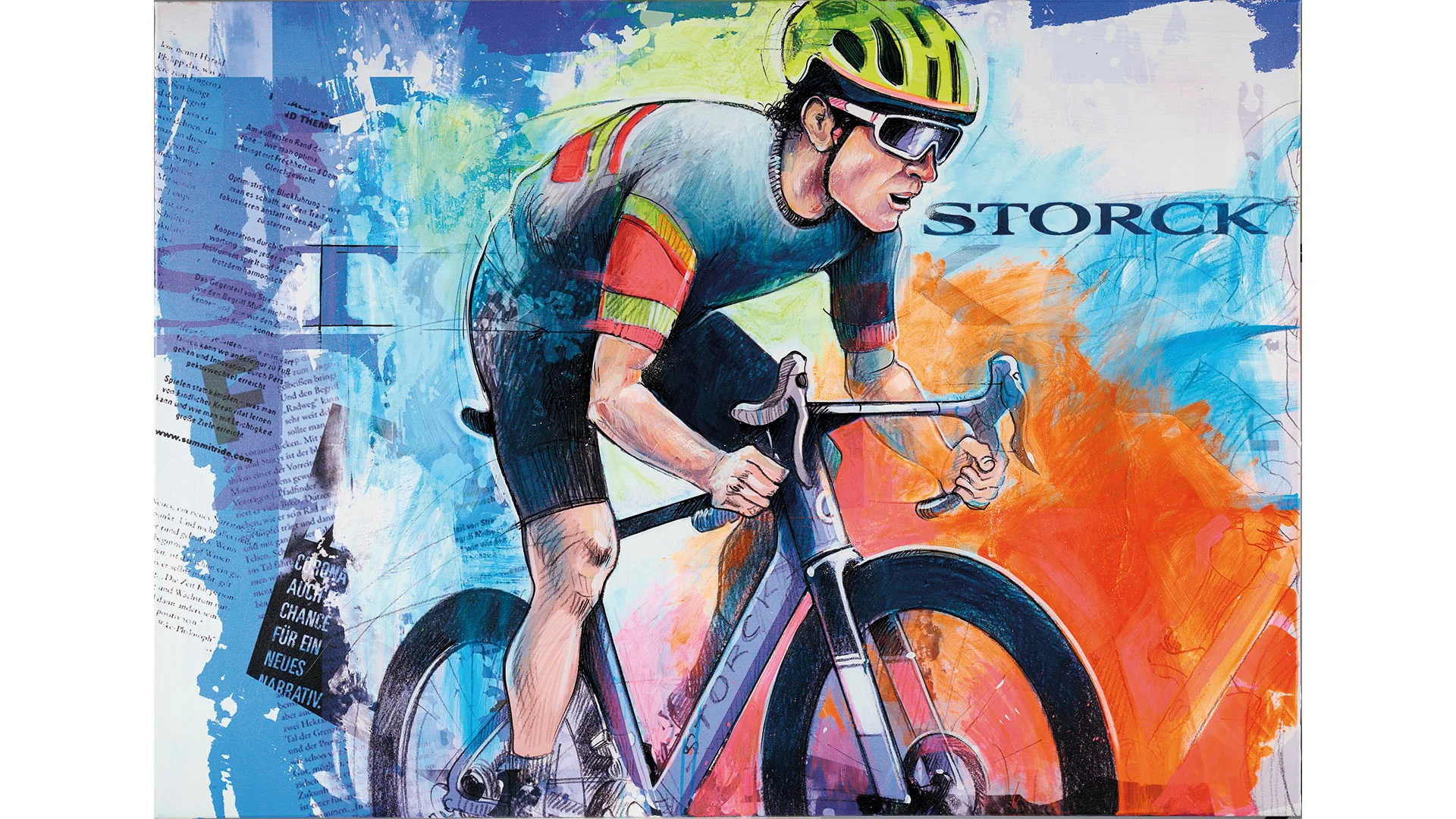 STORCK Art Print – Rennrad Pop-Art STORCK Art Print – Rennrad Pop-Art