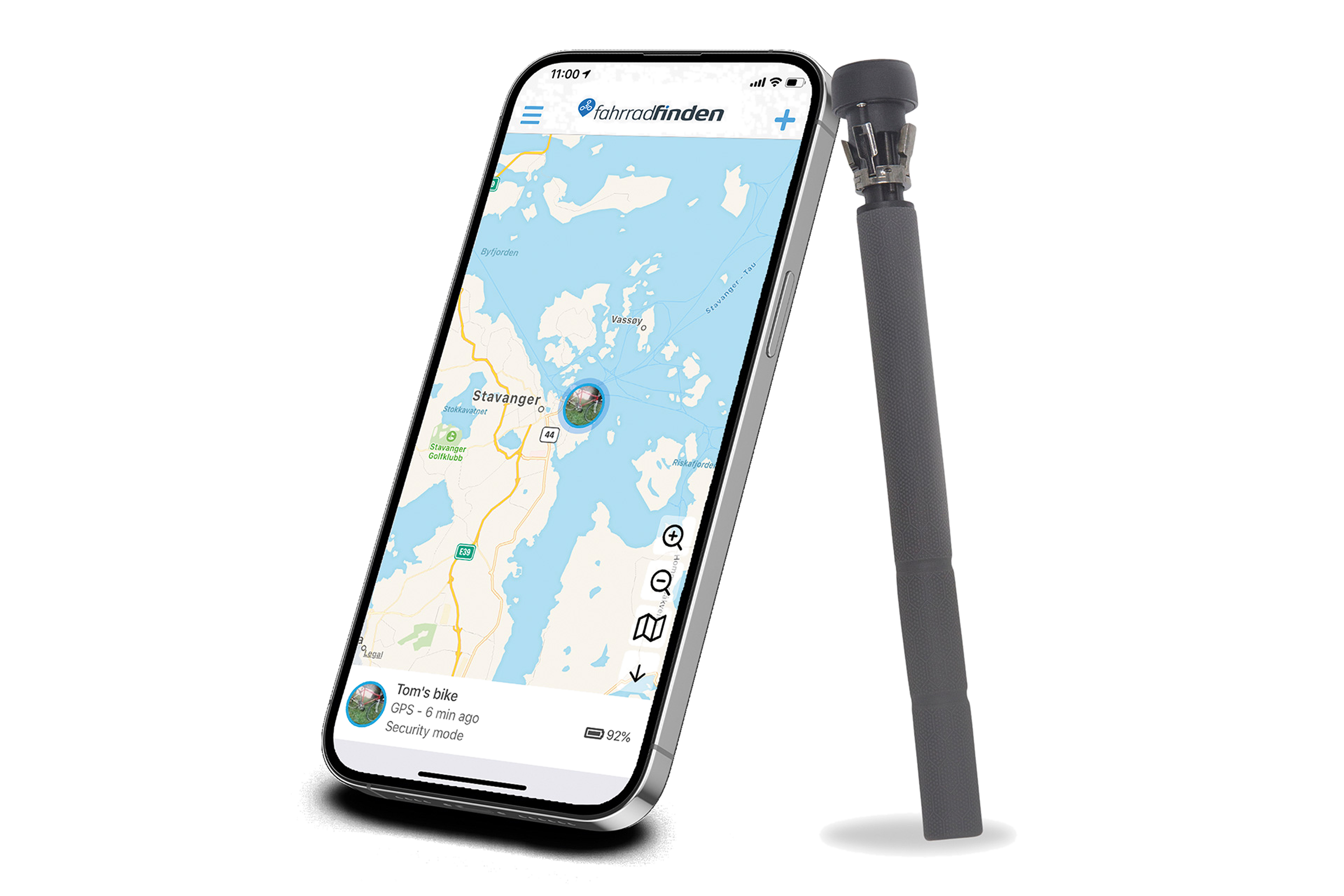 Bike finder/bike locator tracker for handlebars